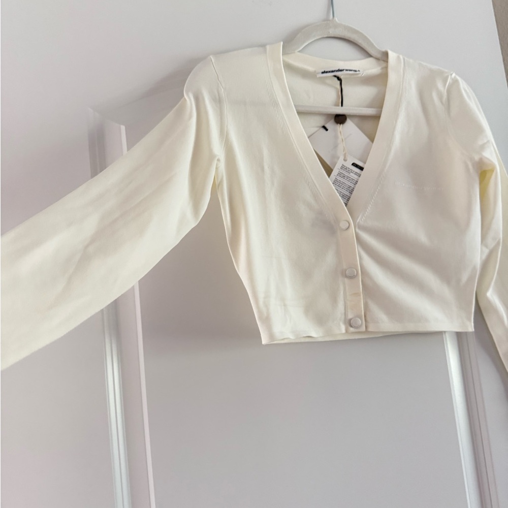 Alexander Wang Ivory Button-Down Women's Top